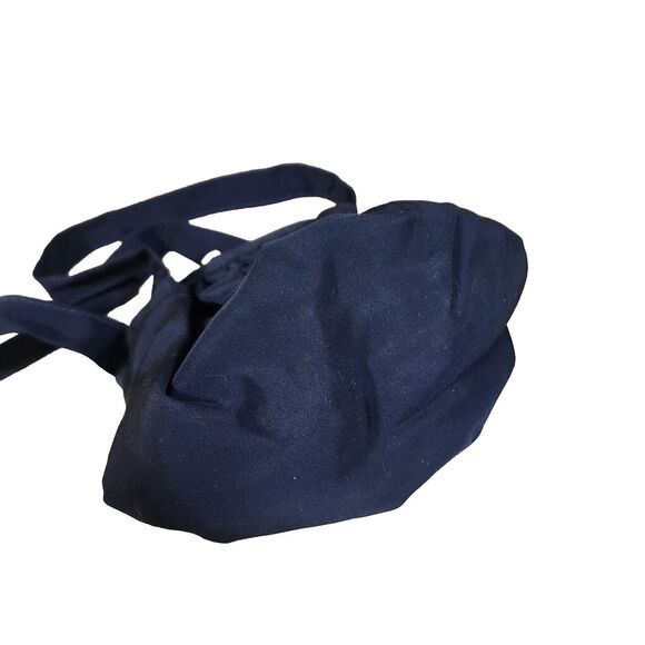 Vintage JR USA Julius Resnick Silk Blend Faille Navy Handbag Matching Coin Purse - Picture 10 of 16